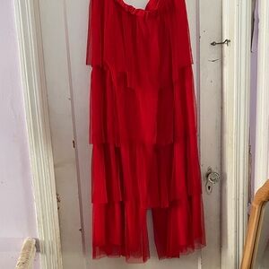 Eloquii Scarlet Layered Wide Leg Pants